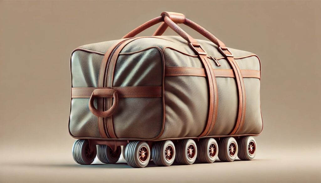 Maximize your packing space with a 60 Inch Duffel Bag With Wheels—easy to roll, lift, and store.