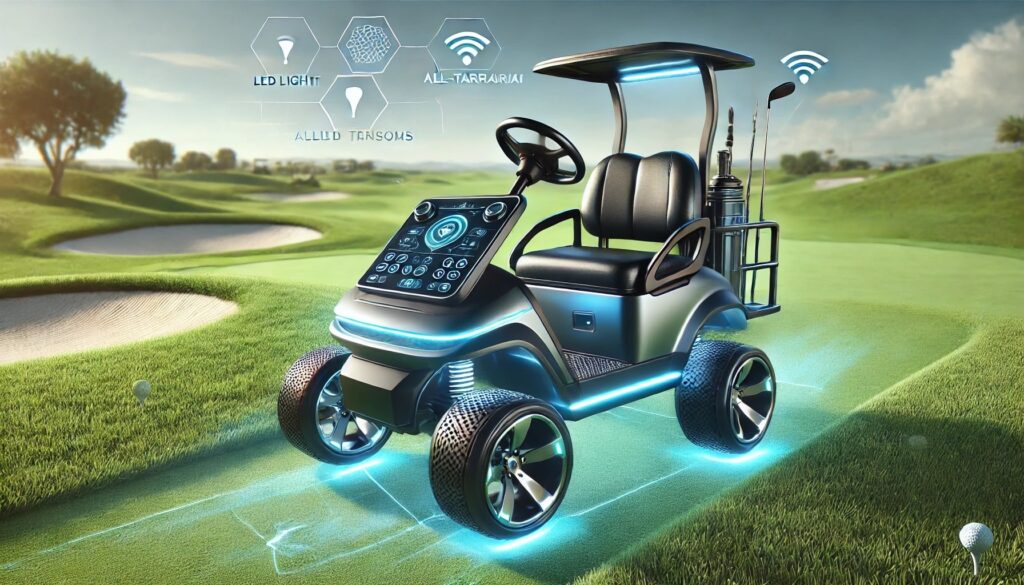 Get the latest tech in golf! A remote control golf cart that follows you makes walking the course effortless.