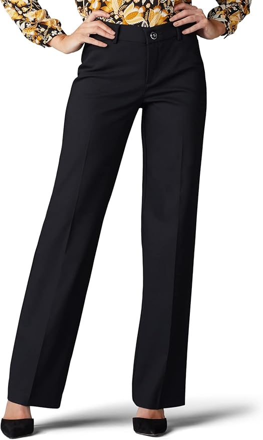 Lee Women's Wrinkle Free Straight Leg Pant