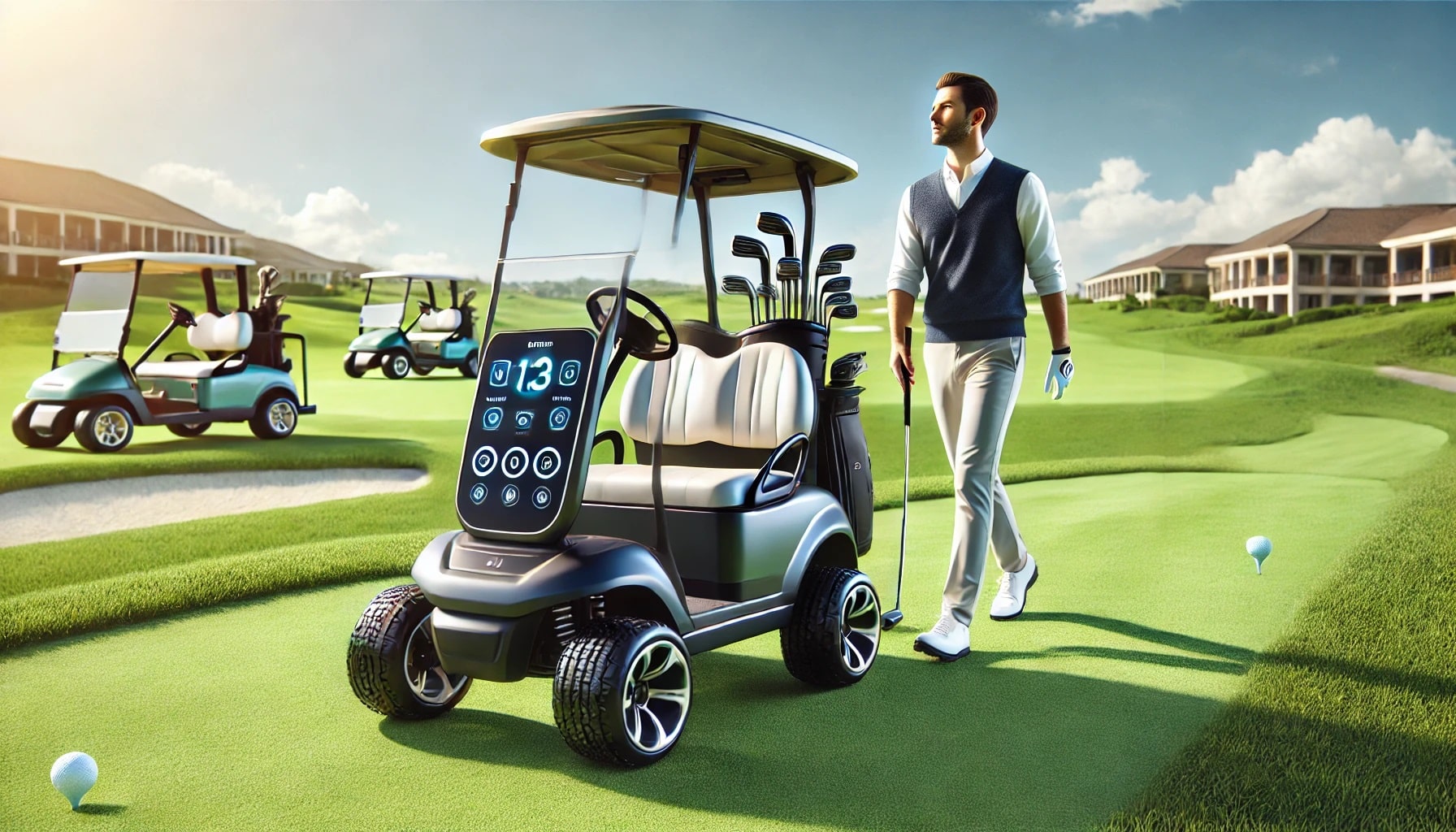 Tired of carrying your golf bag? Get a remote control golf cart that follows you and enjoy hands-free convenience on the course.