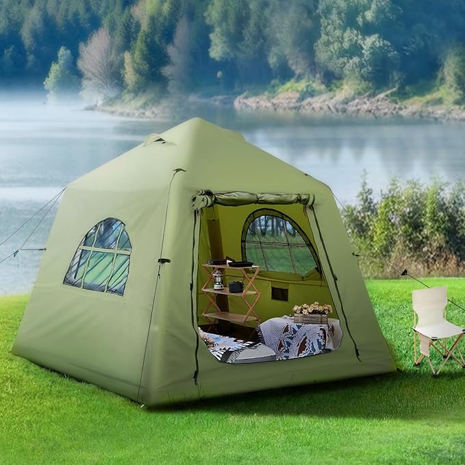 KNUO 2025 Upgraded Inflatable Camping Tent